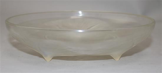 A Rene Lalique Volubilis pattern opalescent glass bowl, 21.5cm